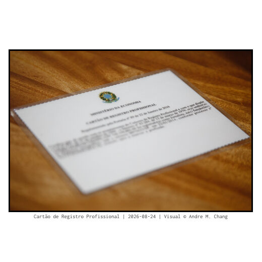 Cadastro de Registro Profissional