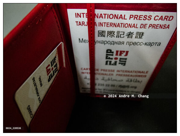 International Press Card / Tarjeta Internacional de Prensa / 國際記者證 / Международная пресс-карта / Carte de Presse Internationale / 	Internationaler Presseausweis / بطاقة الصحافة الدولية