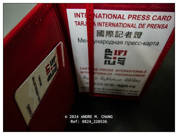 International Press Card / Tarjeta Internacional de Prensa / 國際記者證 / Международная пресс-карта / Carte de Presse Internationale / 	Internationaler Presseausweis / بطاقة الصحافة الدولية